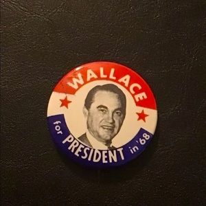 Rare NOS 1968 George Wallace Political Button